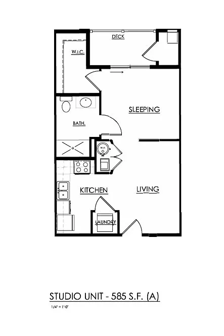 Floor plan Studio