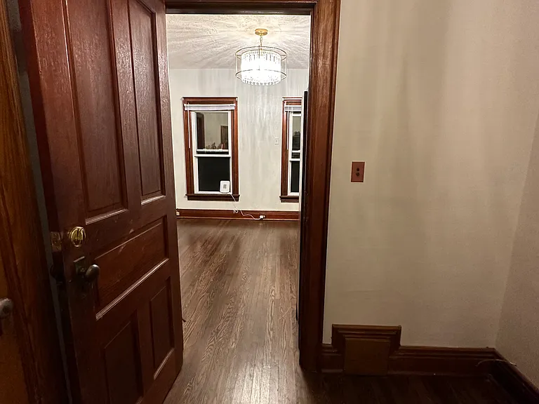Unit front door into the living room