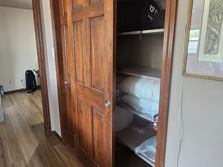 Extra closet/storage space in the loft area