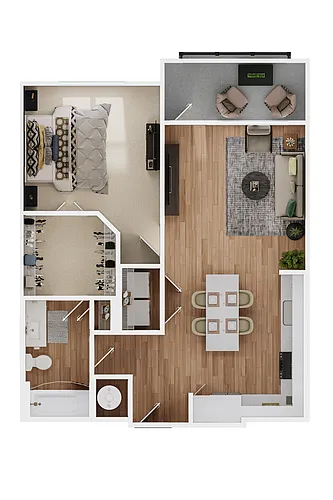 Floor plan 1B