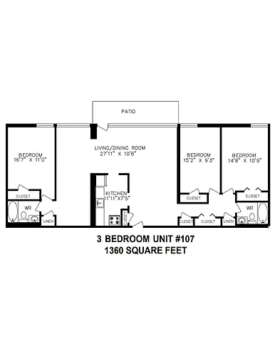 Floor plan 3 Bedroom