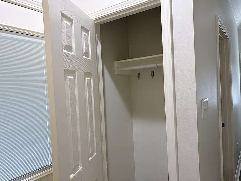 Closet by side door
