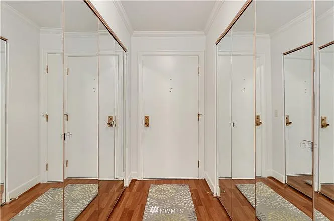 Front door and *lots* of closet space!