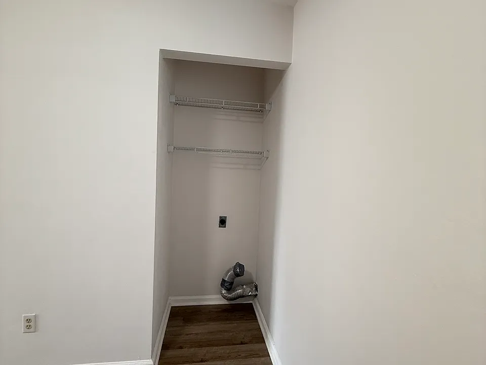 space for dryer