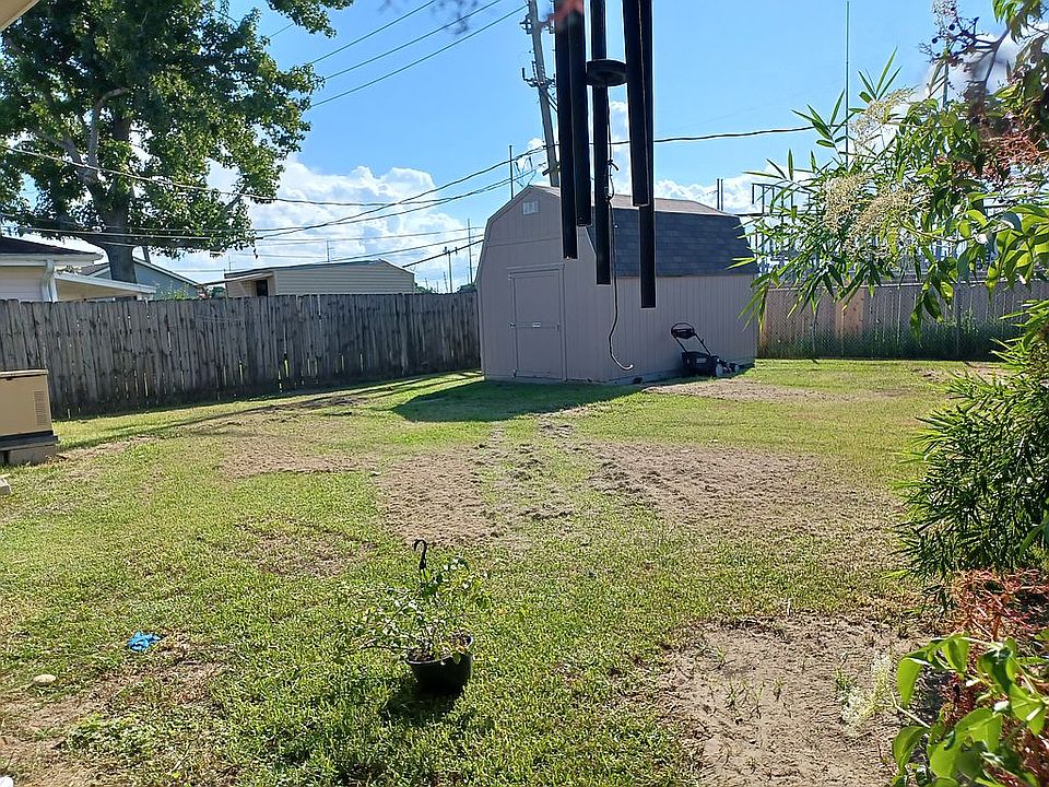 Back yard with 4 year old shed
