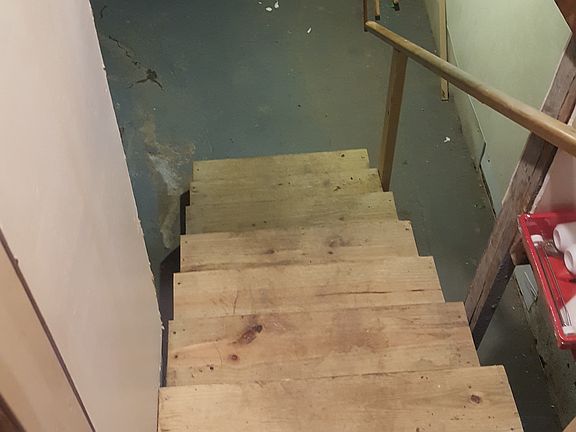 Stairs to basement