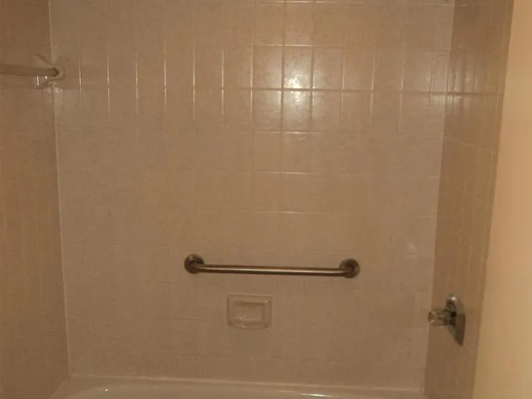 Shower with tub