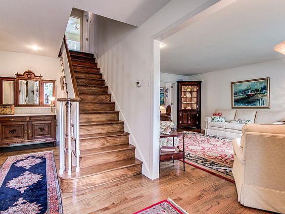 Gleaming original oak flooring