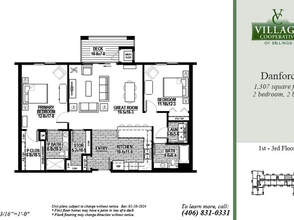 Danford Plan, Village Cooperative of Billings (Active Adults 62+)