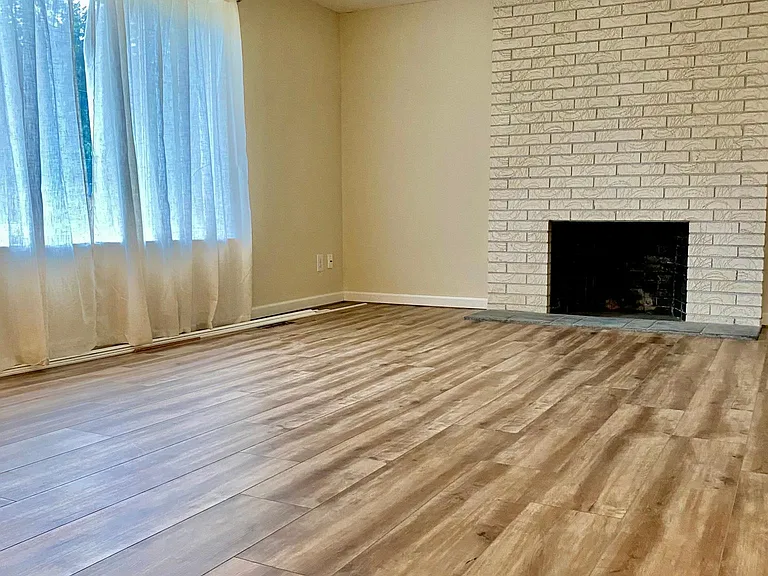 Living area upstairs new floors LVP.