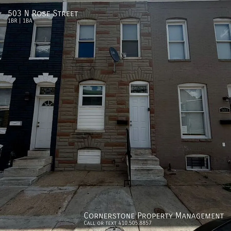 1 Bed 1 Bath 1 den | $1195.00 | 503 N Rose Street Baltimore, MD 21205 | Vouchers Accepted — Photo 2