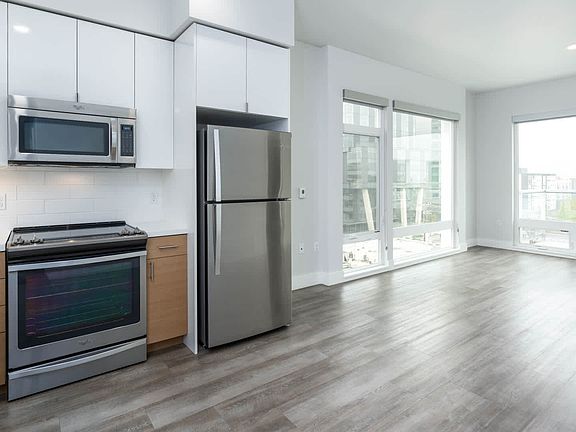 Kitchen and Living Room with Hard Surface Flooring