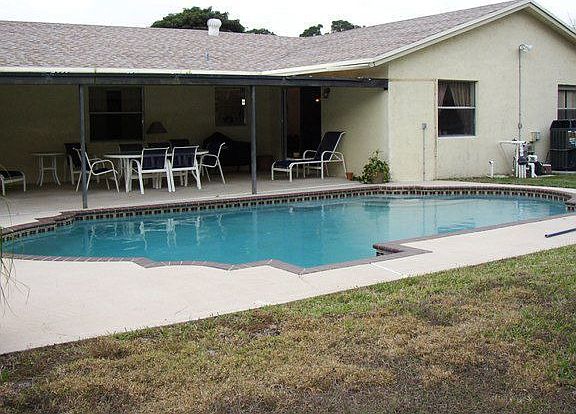 Pool with covered patio