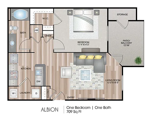 Floor plan Albion
