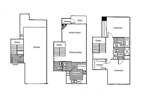 Floor plan 2 Bedroom Renovated C2TR