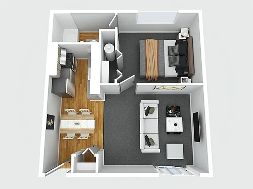Floor plan 1 bedroom