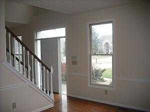 living room/entry view