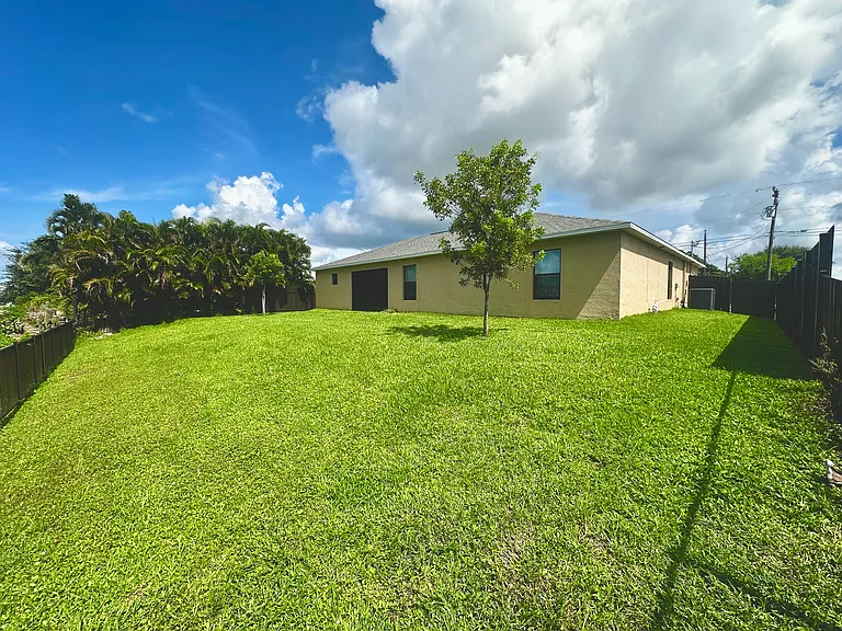 Fully Fenced backyard
