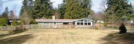 Riding arena in back yard