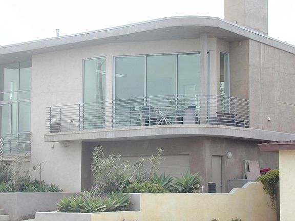 Huge sliding glass windows