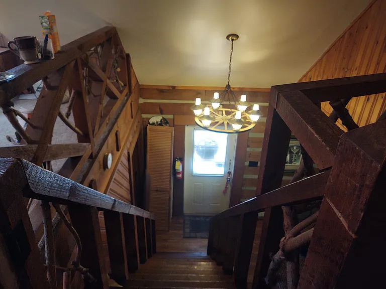 Looking downstairs