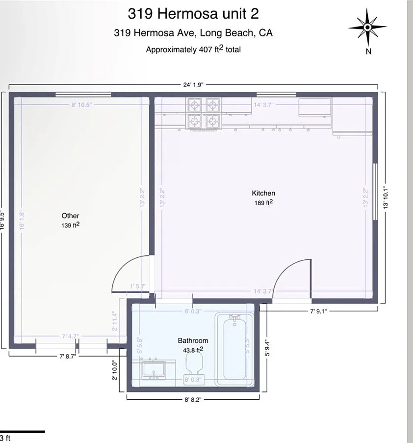1 bed, 407 sqft, $1,590 — Photo 2