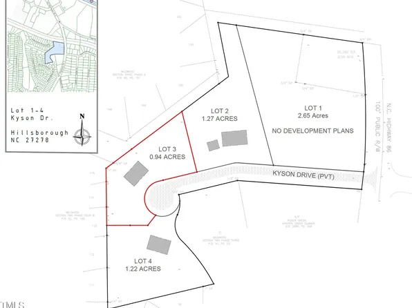 LOT 3 Kyson Dr Lot 3, Hillsborough, NC 27278