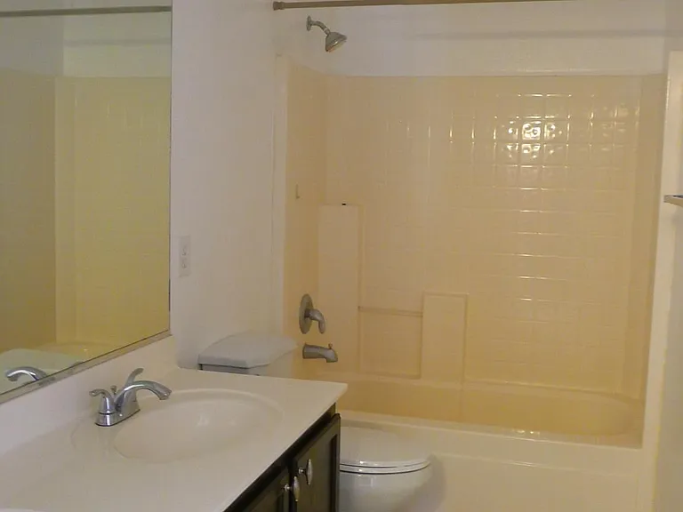 Guest bath with dual sinks