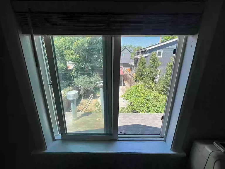 Rear bedroom to backyard