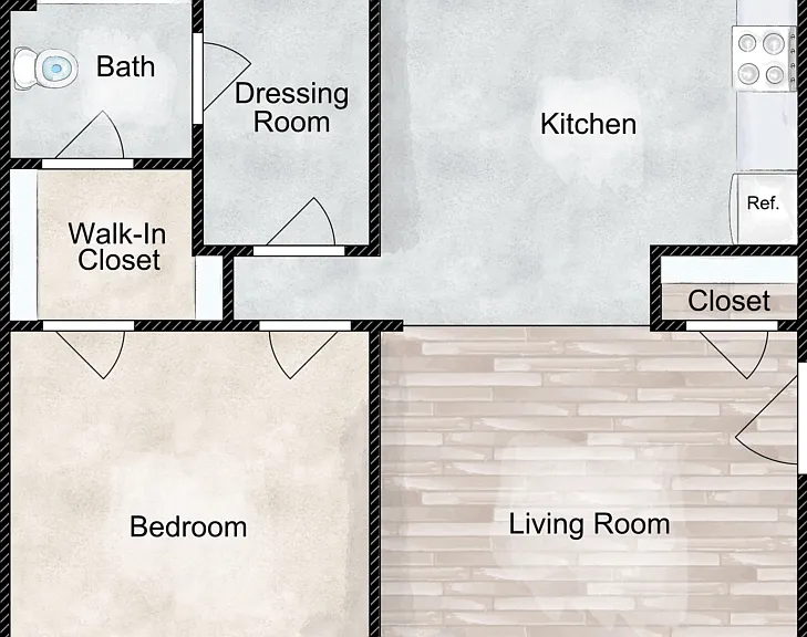 The Finch Floorplan Diagram