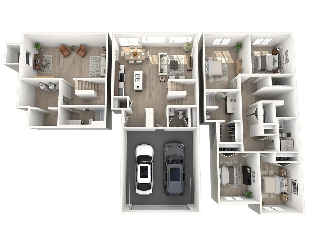 Floor plan 4 x 3.5 - South