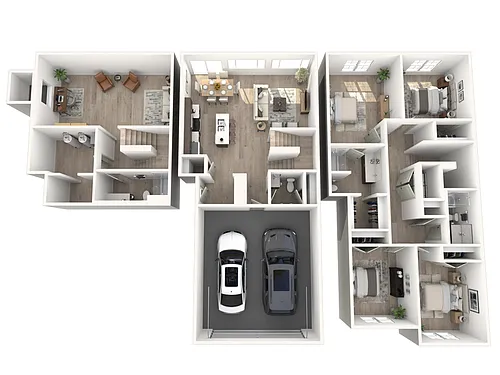 Floor plan 4 x 3.5 - South