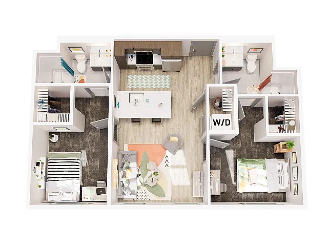 Floor plan 2 Bedroom Standard