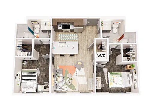 Floor plan 2 Bedroom Standard