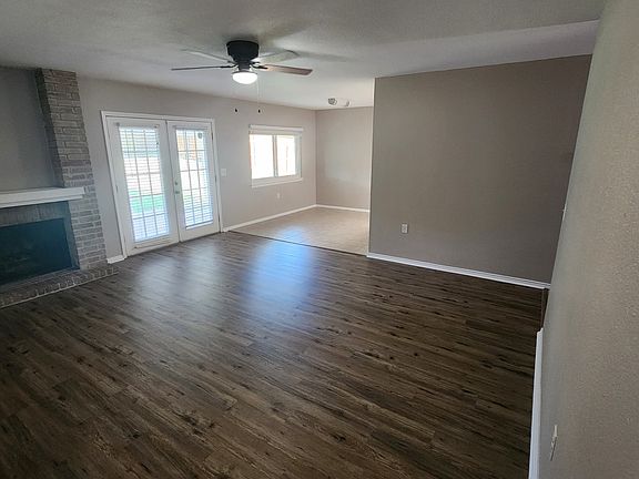 Living room and back door