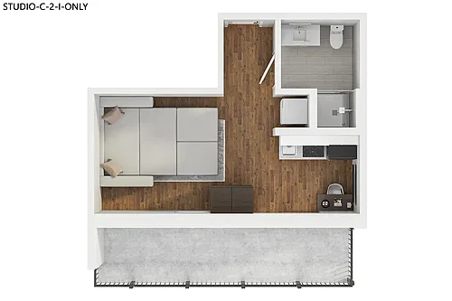 Floor plan Studio C
