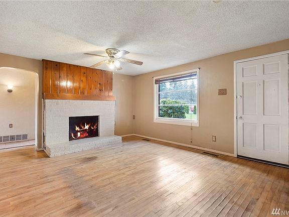 The home offers lots of potential and has a rustic character.