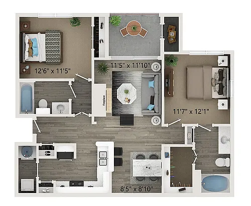 Floor plan B1
