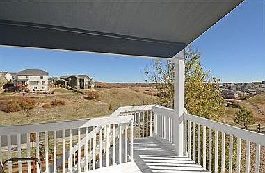View from backyard deck