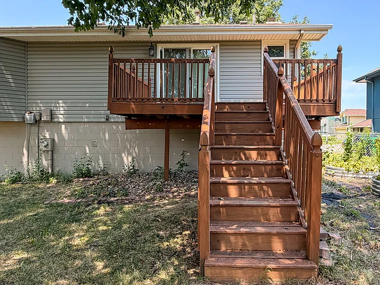 Deck off of Kitchen & Eat In Area