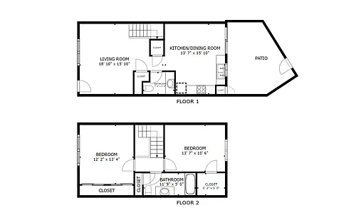 Floor plan 2 Bedrooms