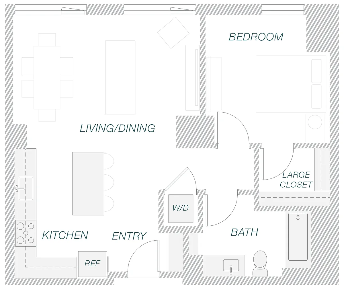 Floor plan 1-2A
