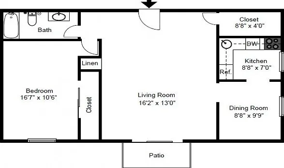 One Bedroom End One Bedroom End