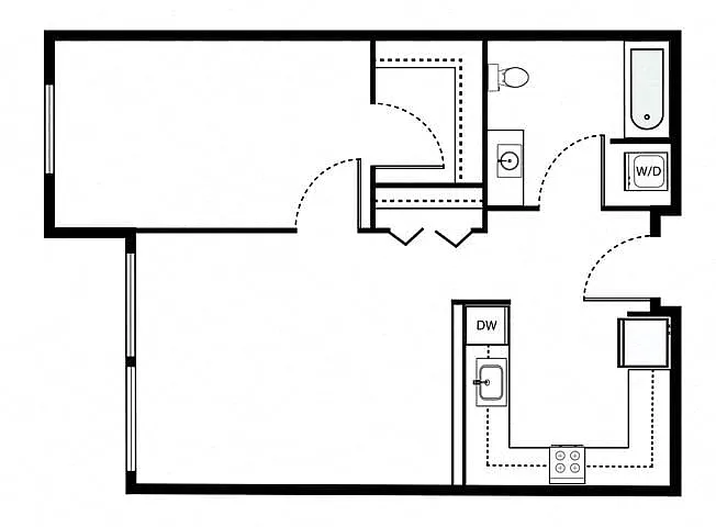 Floor plan 1X1 - A7