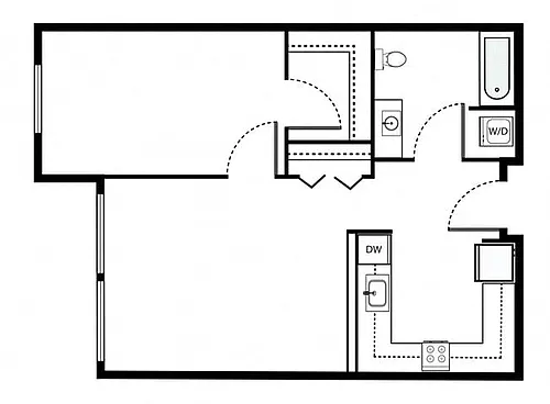 Floor plan 1X1 - A7