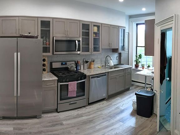 newly renovated kitchen - wide angle shot