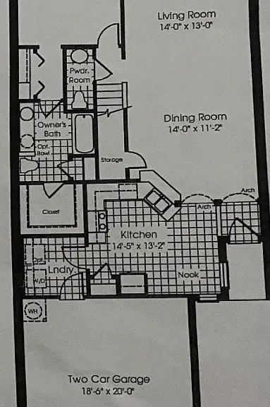 Downstairs floor plan