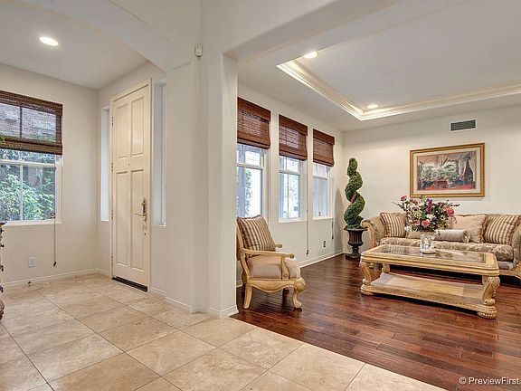 Formal entrance and spacious