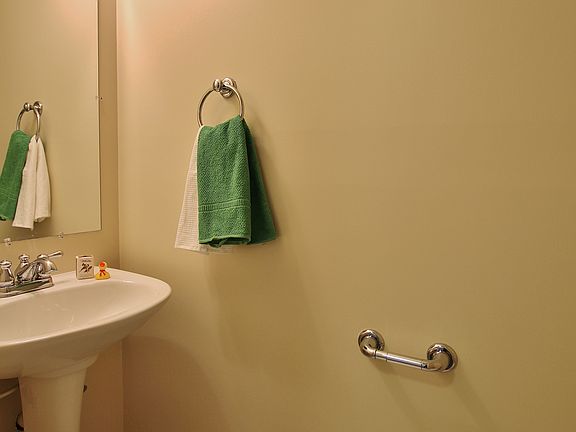 Half bath on lower level