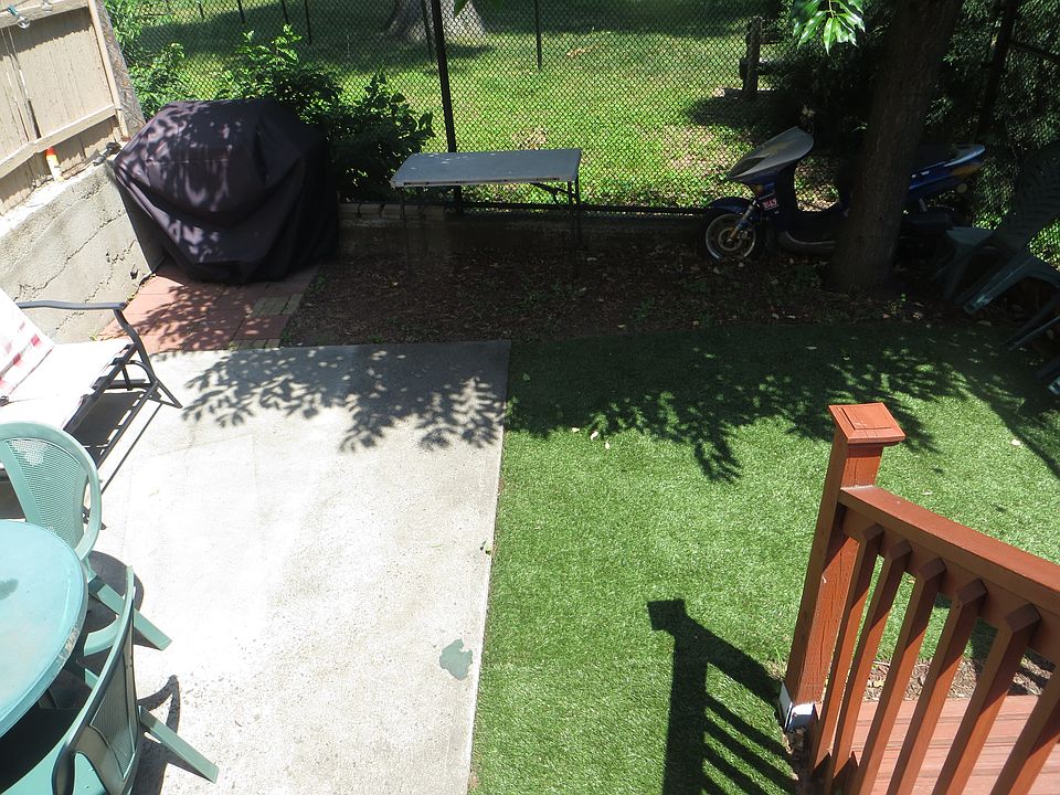 Cozy yard view, from deck 